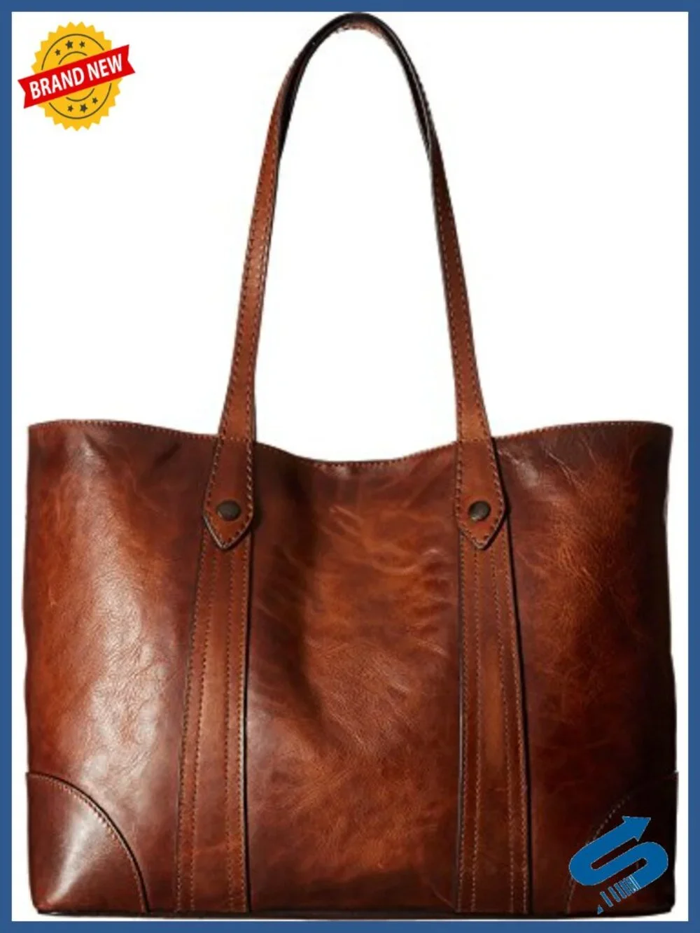 Leather Melissa Shopper Tote Bag Satchel Shoulder Handbag Work